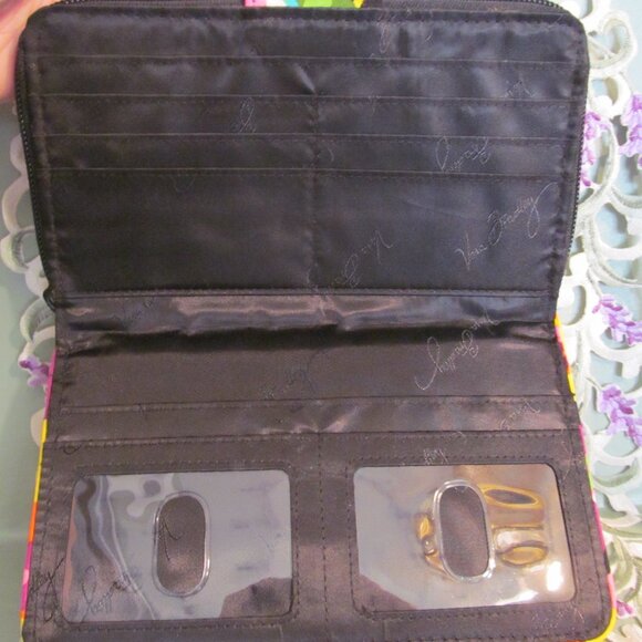 Vera Bradley Turnlock Wallet Zip Around ~ Va Va Bloom Retired Pattern - Picture 14 of 15